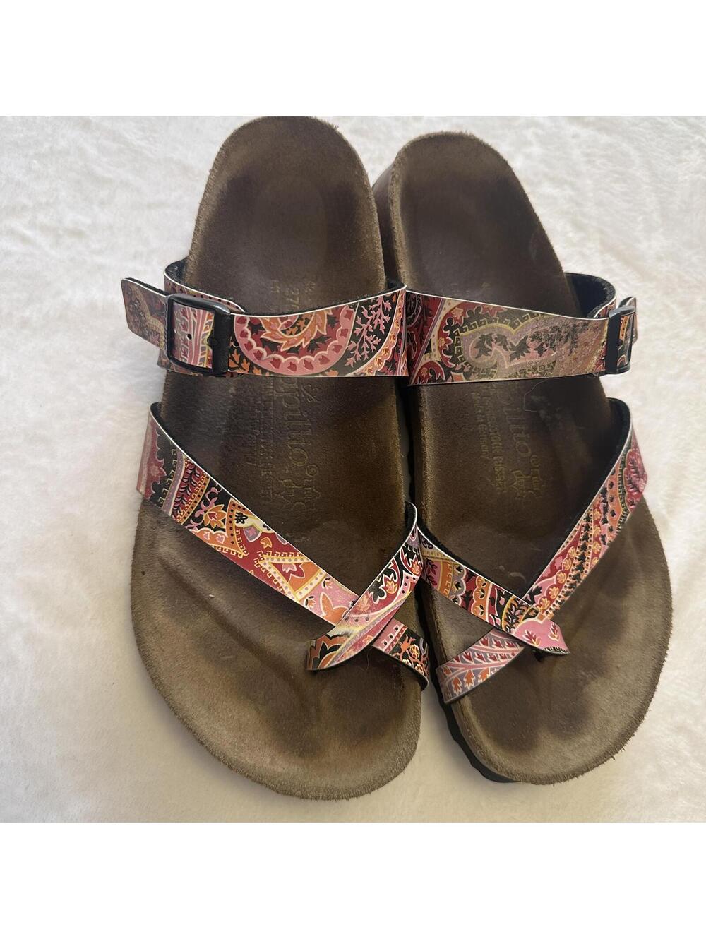 Papillio Women's Size 11 Paisley Pattern Sandals